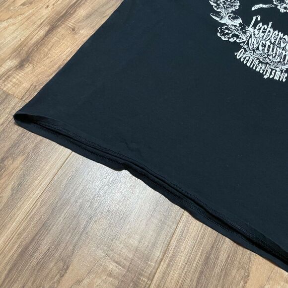 Lecherous Nocturne Size XL Band Black Tee Graphic T-Shirt on Gildan Tag - GUC - Picture 7 of 8